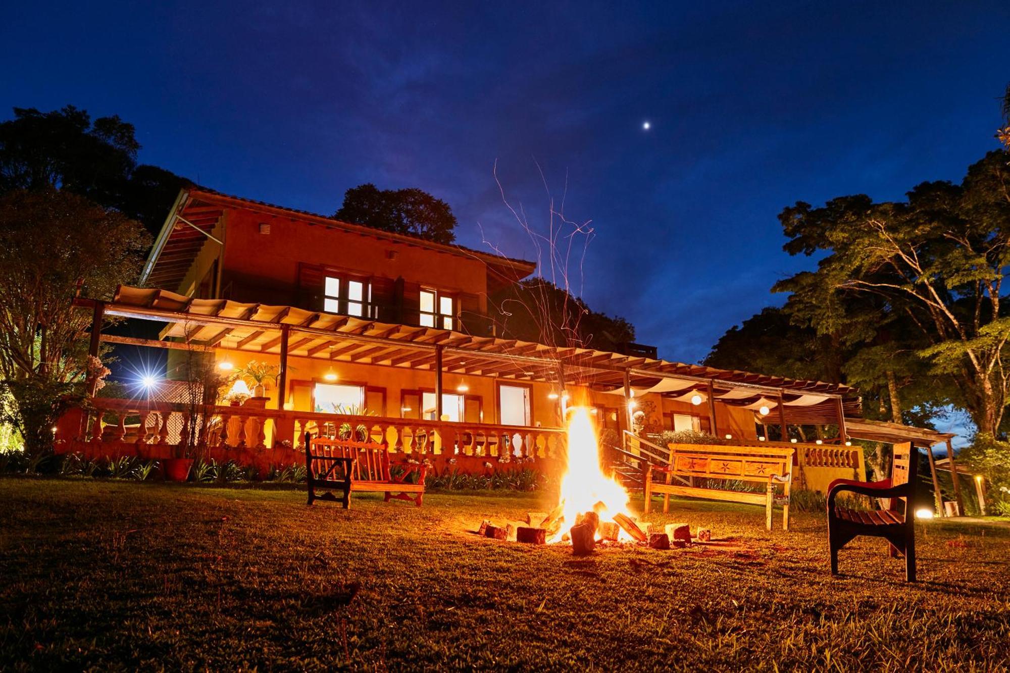 Hotel Fazenda Morros Verdes Ecolodge Ibiúna Exteriör bild